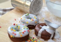 Mini chocolate cake donuts