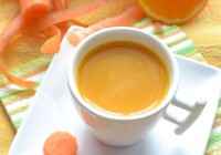 Carrot-orange soup with ginger